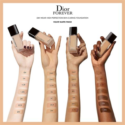 dior forever matte foundation samples|christian dior forever foundation shades.